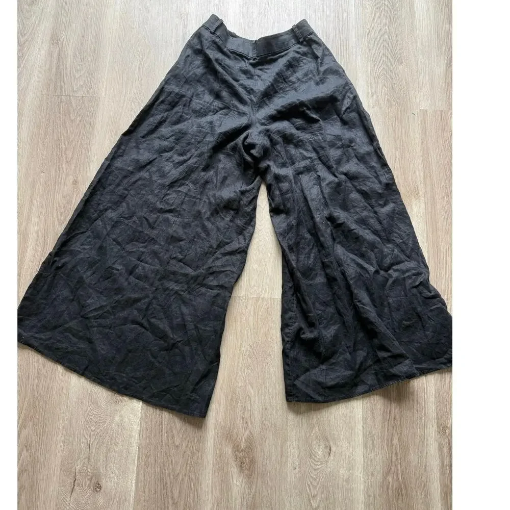Banana Republic Wide leg 100% Linen Pants, Womens size 6
